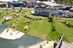 The outdoor mini golf course at Ferrymead Golf